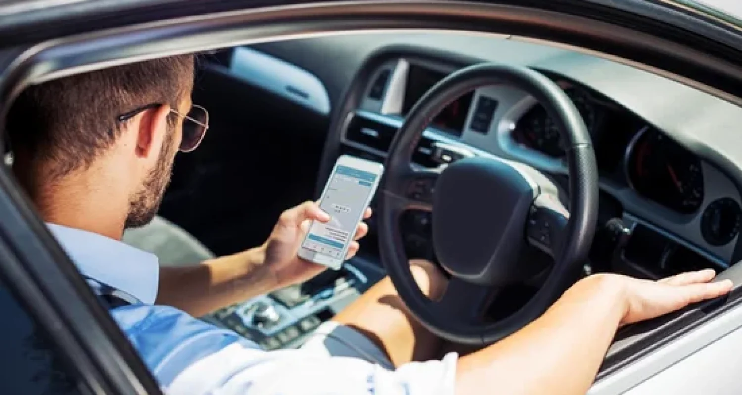 Zakelijke man in Auto